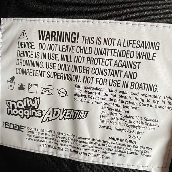 Narly Noggins Adventure Mermaid Swim Trainer Level 2 Medium/Large 33-55lbs 3+ - Picture 4 of 7